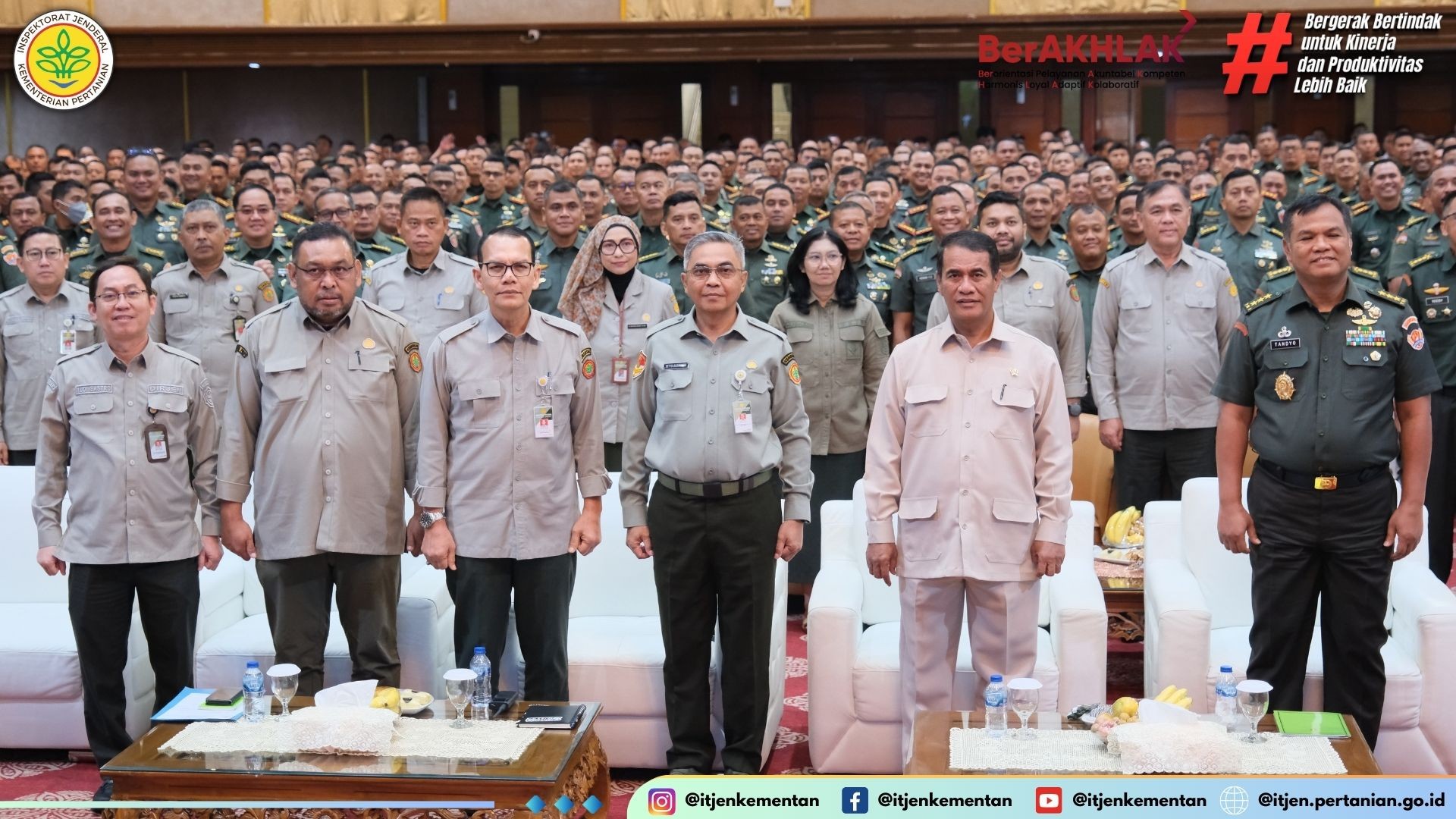 Kementerian Pertanian bersama TNI-AD melakukan Rapat Koordinasi Swasembada Pangan