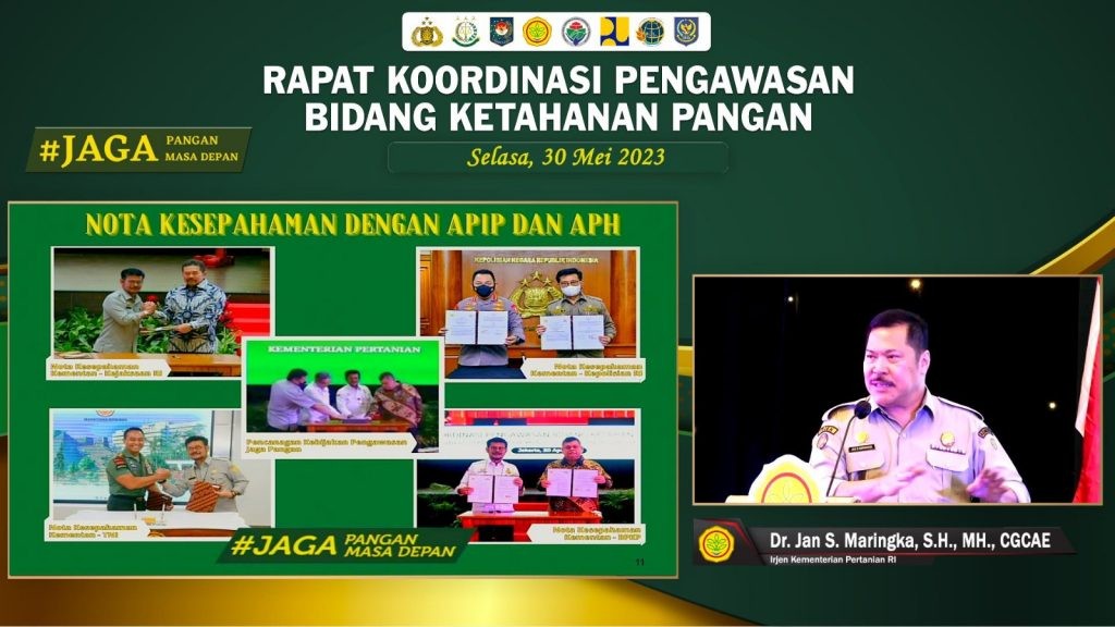 Irjen Kementan Minta Tiga Kementerian Ini Perkuat Sinergitas Jaga Pangan Nasional