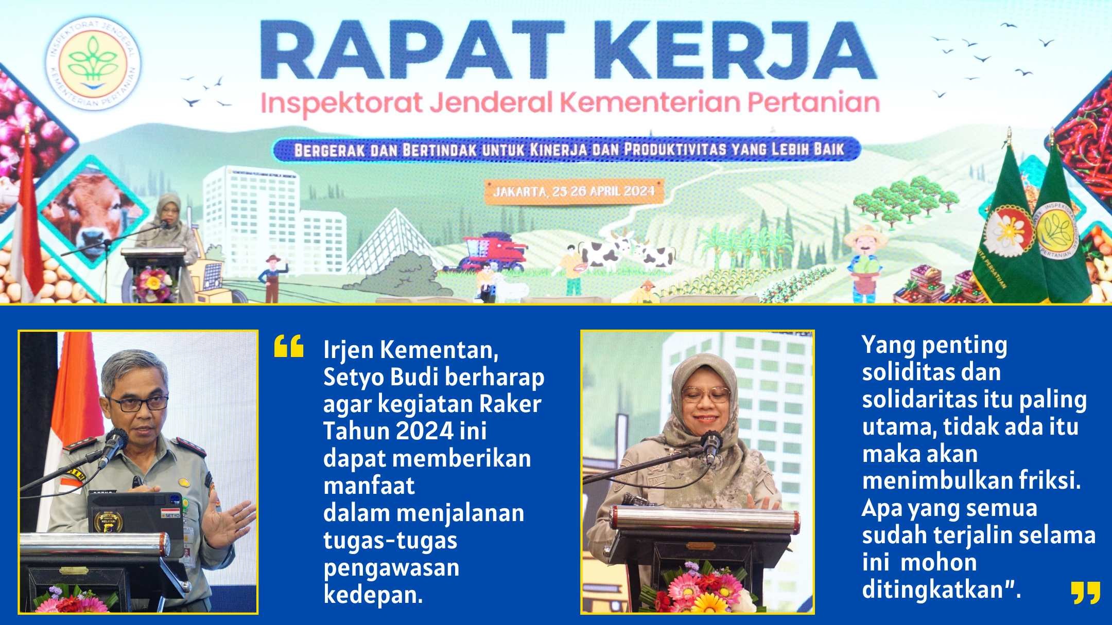 Gelar Raker 2024, Irjen Setyo Budi Tekankan Pengawasan Ketahanan Pangan dan Korupsi