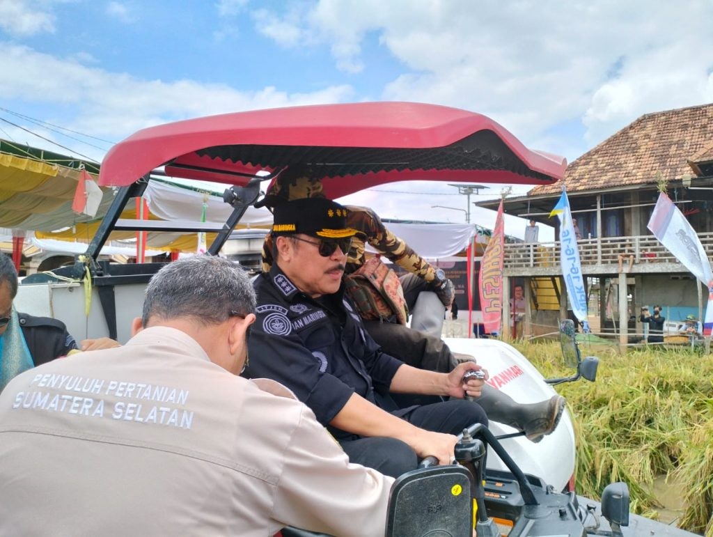 Jaga Pangan di Banyuasin Penuhi Pasokan Beras Nasional