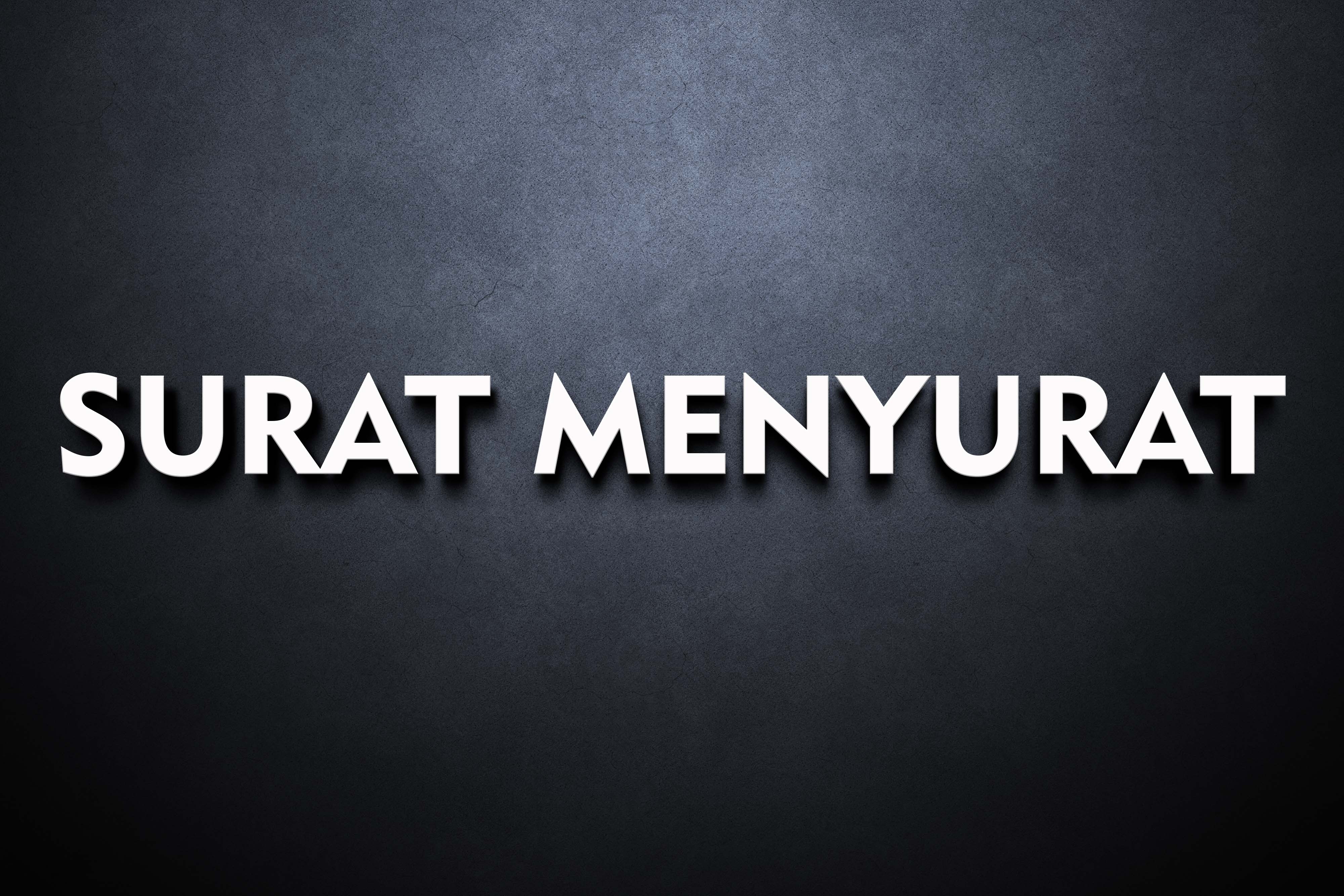 SURAT MENYURAT ITJEN