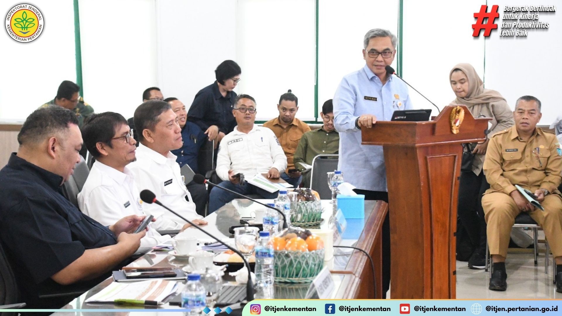 Rapat Koordinasi  RAKOR  Optimalisasi Pompa dan Penambahan Areal Tanam  PAT  di Sumatera Selatan, 20 Agustus 2024.