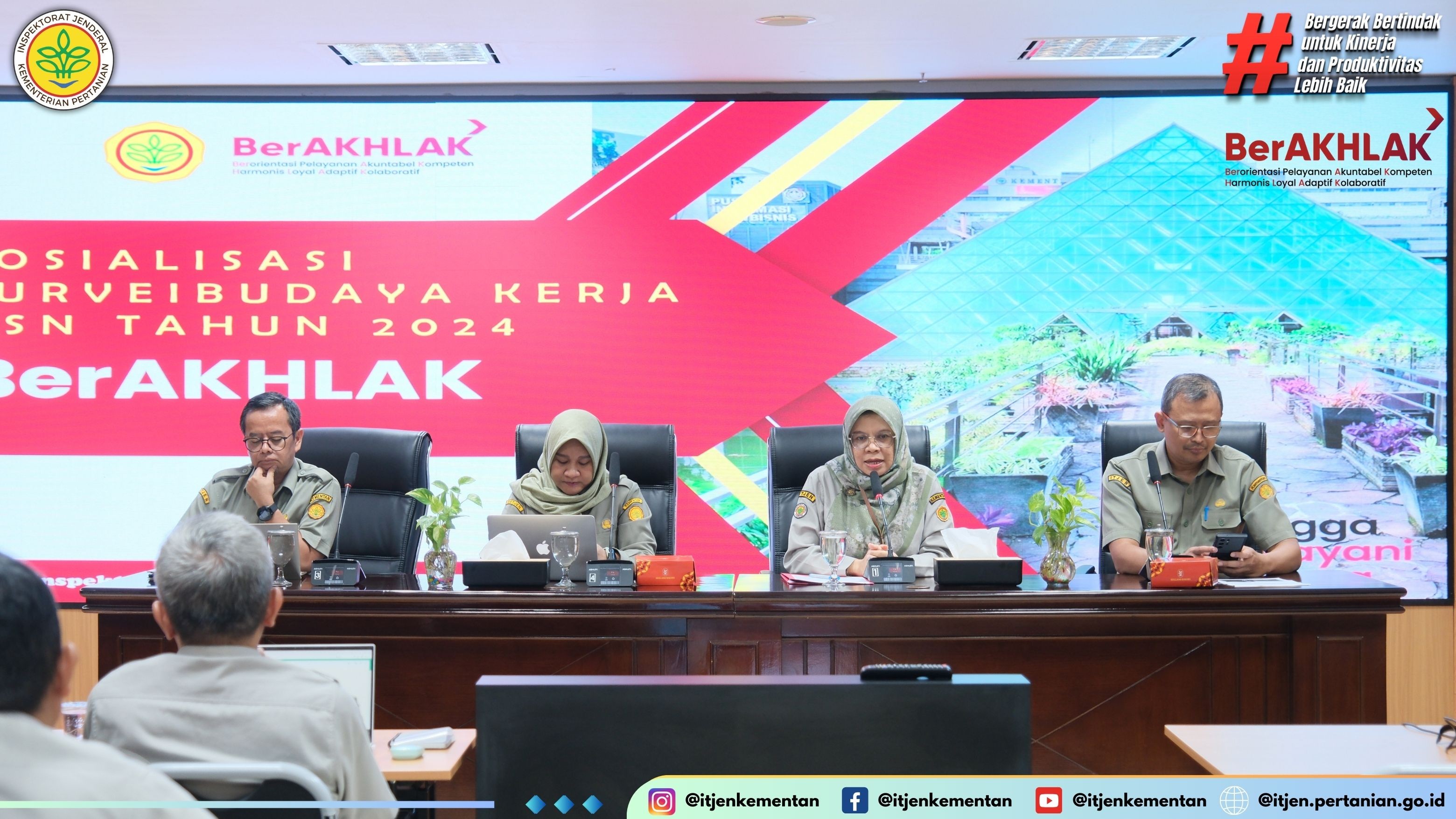 Sosialisasi Survei Budaya Kerja ASN Tahun 2024 BerAKHLAK