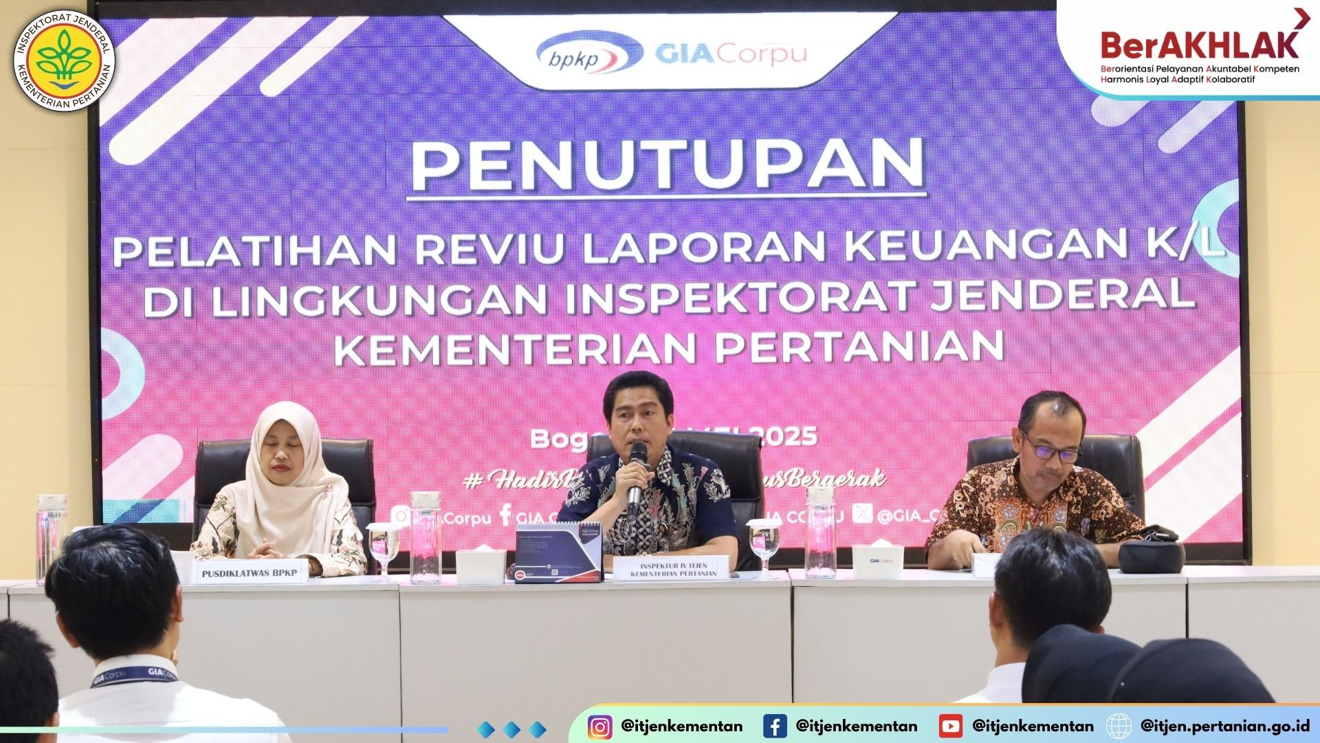 Itjen Kementan Sukses Tutup Diklat Reviu Laporan Keuangan, Perkuat Komitmen Pertahankan Opini WTP