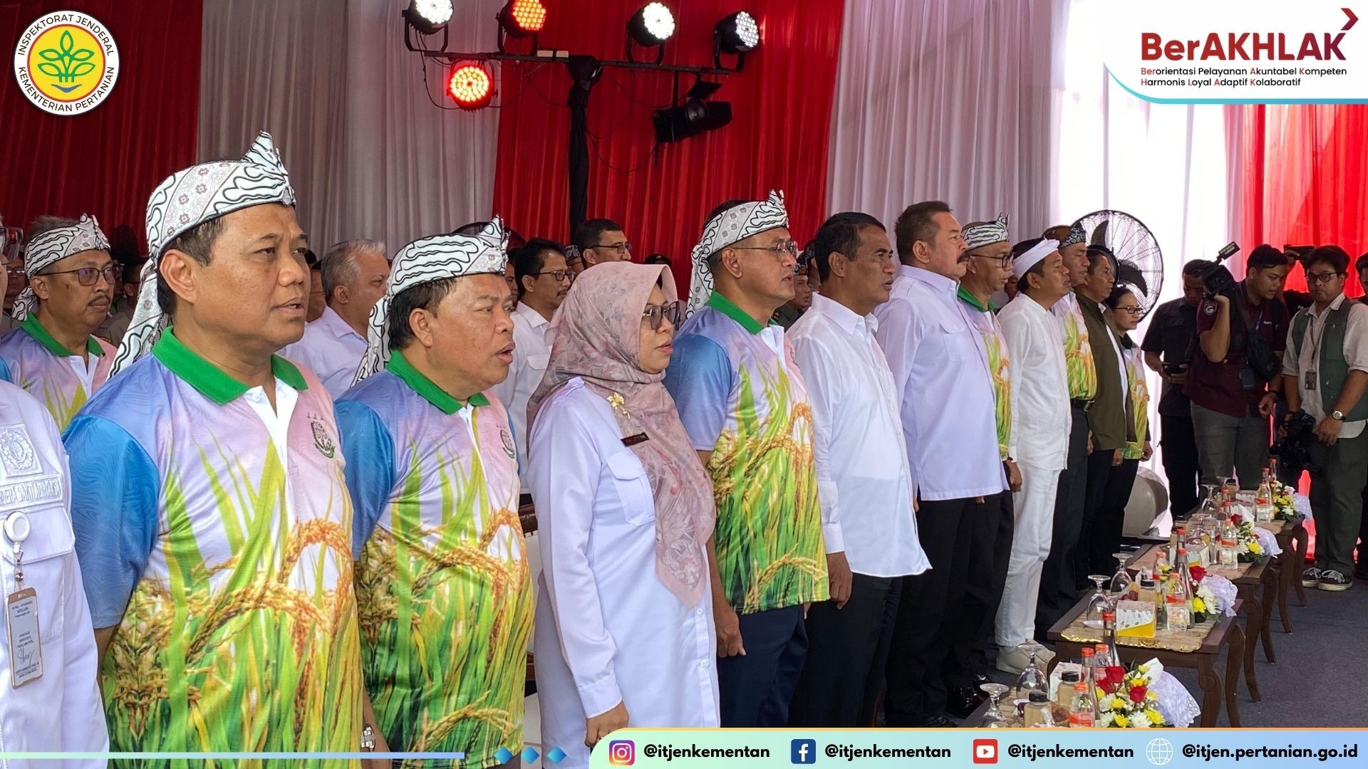 Pelaksana tugas  Plt  Inspektur Jenderal Kementerian Pertanian  Irjen Kementan  RI Tin Latifah menghadiri secara langsung launching program    Jaksa Mandiri Pangan   
