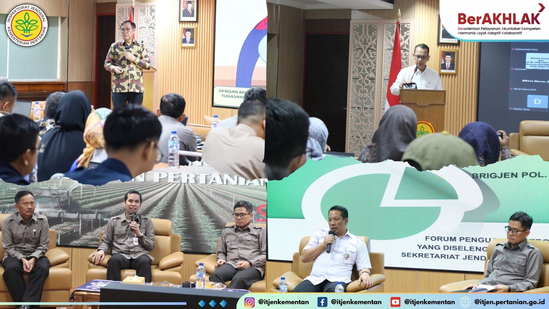 Kementerian Pertanian  Kementan  RI melalui Biro Umum dan Pengadaan menggelar kegiatan Forum Penguatan Integritas Pengadaan Barang dan Jasa