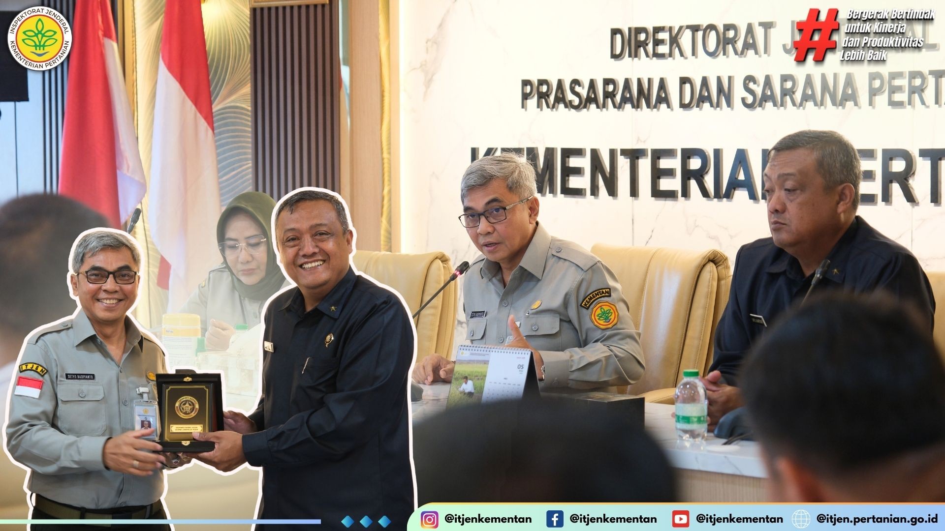 Inspektur Jenderal Kementerian Pertanian, Setyo Budiyanto memberikan pengarahan pada kegiatan Kuliah Kerja Profesi III Pendidikan Sespimti Polri.