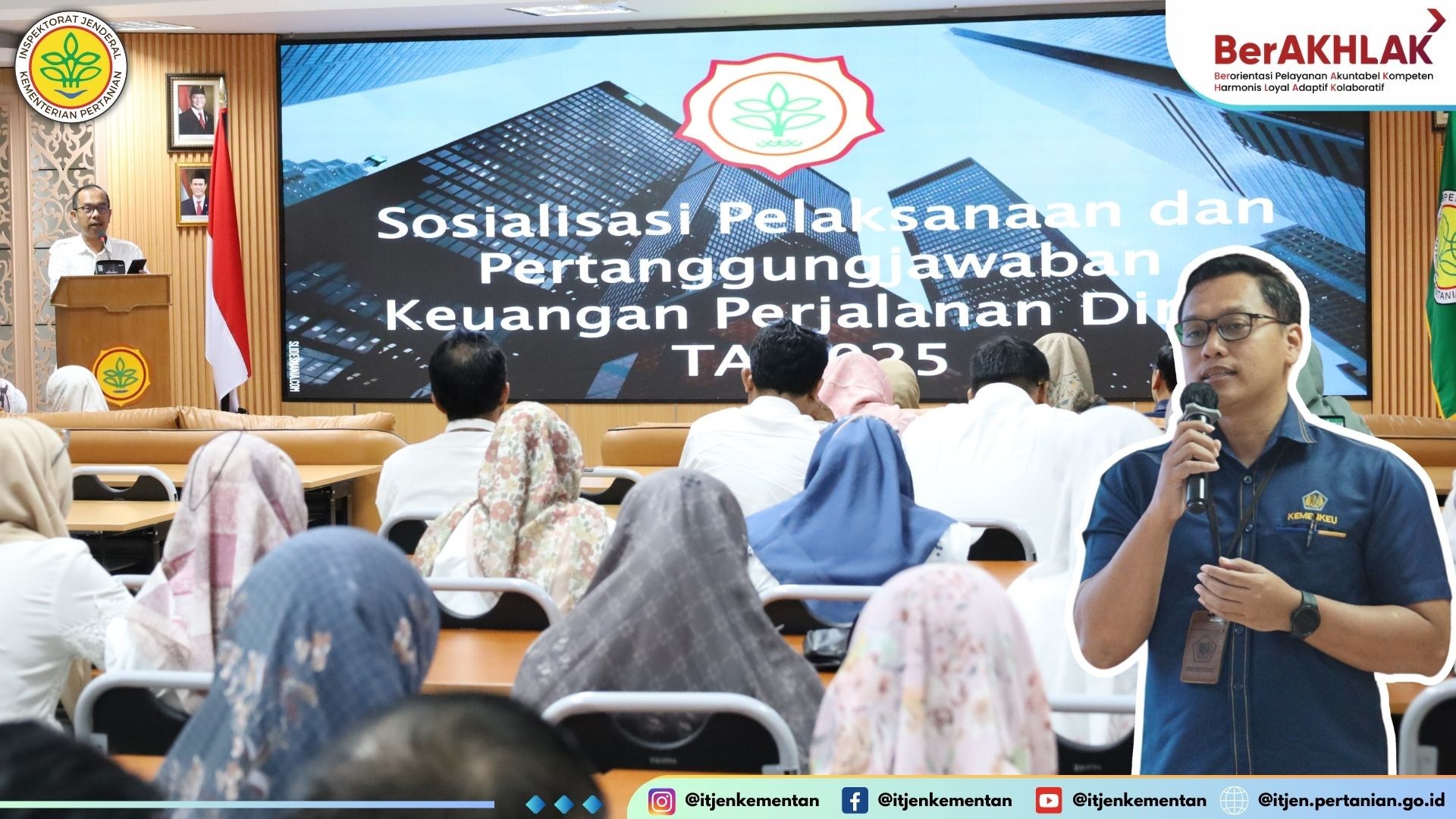 Sosialisasi pelaksanaan dan pertanggungjawaban keuangan perjalanan dinas Tahun Anggaran 2025