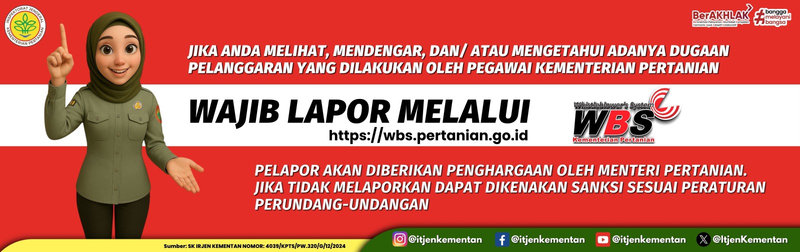 Wajib lapor melalui WBS