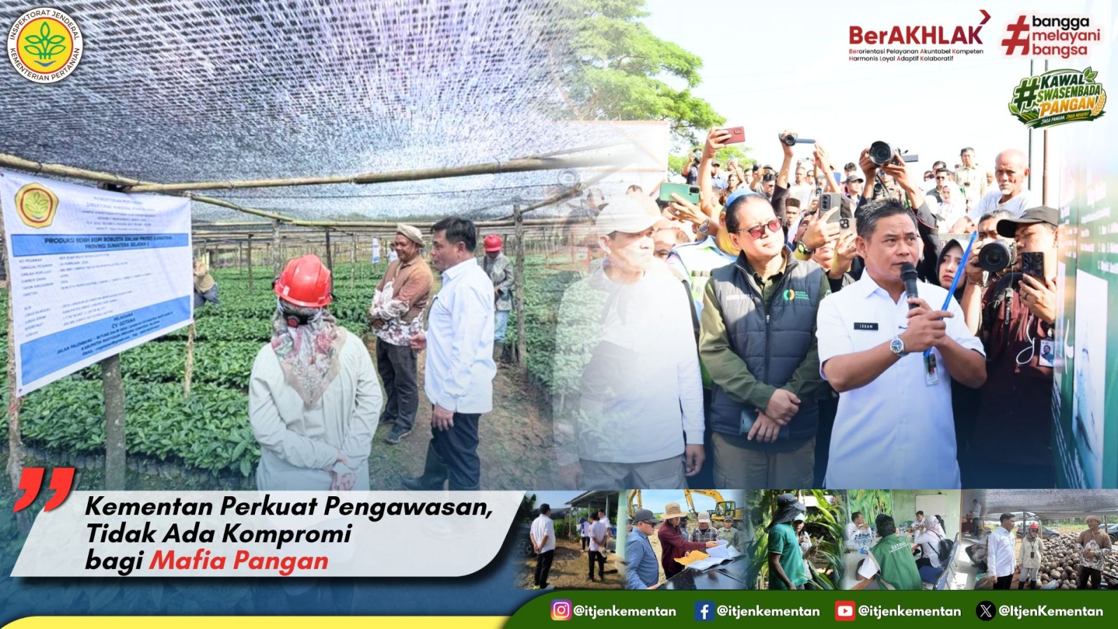 Kementan Perkuat Pengawasan, Tidak Ada Kompromi bagi Mafia Pangan