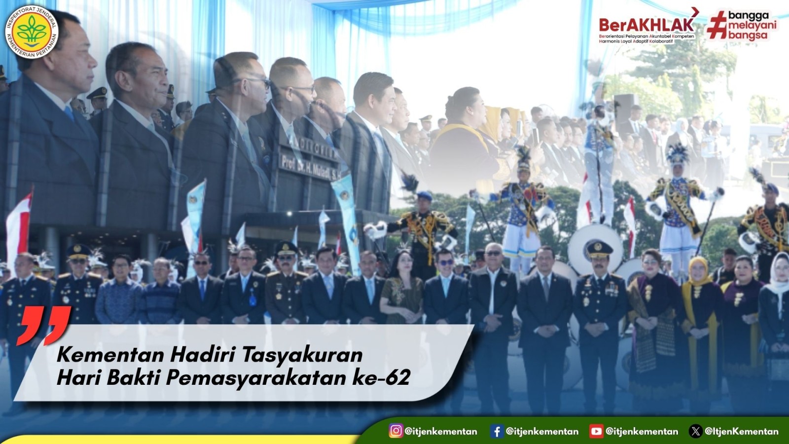 Kementan Hadiri Tasyakuran  Hari Bakti Pemasyarakatan ke-62