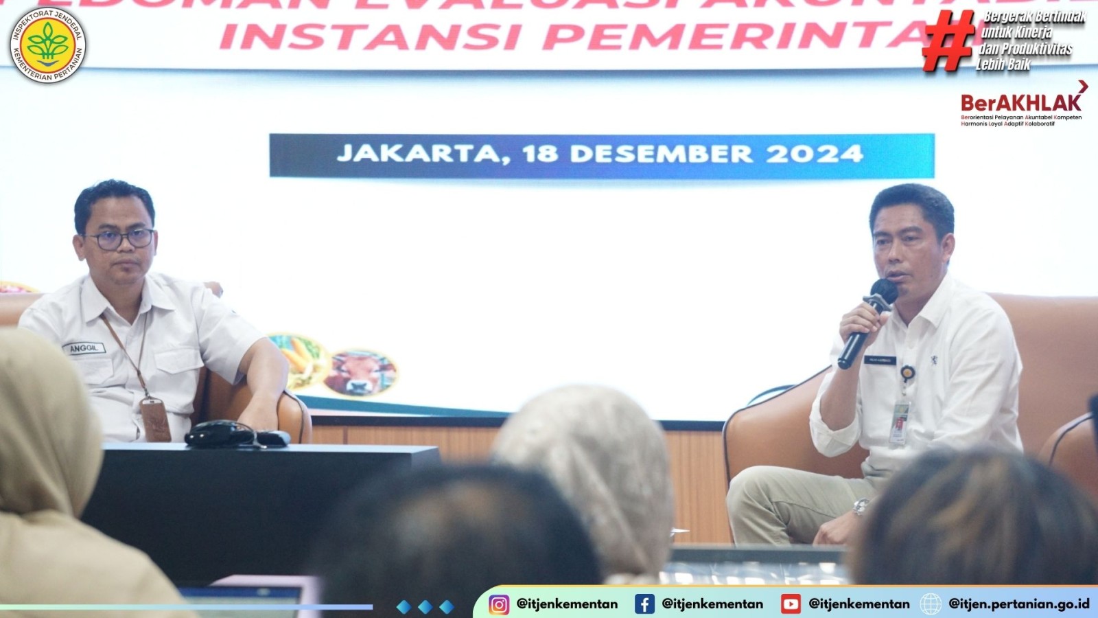 Sosialisasi Keputusan Menteri Pertanian tentang Pedoman Evaluasi Akuntabilitas Kinerja Instansi Pemerintah