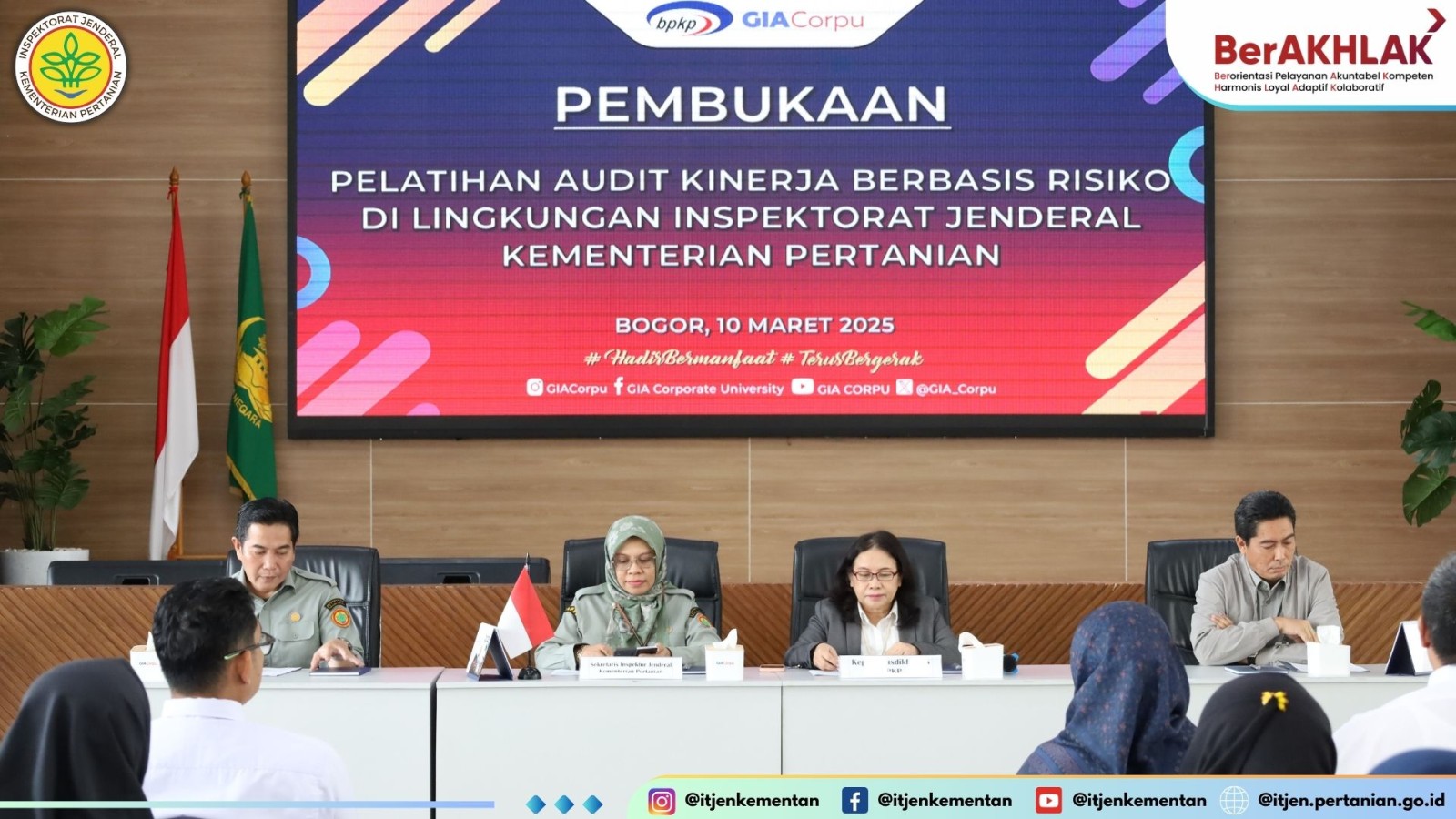 Itjen Kementan Buka Diklat Audit Kinerja Berbasis Risiko Bagi Auditor