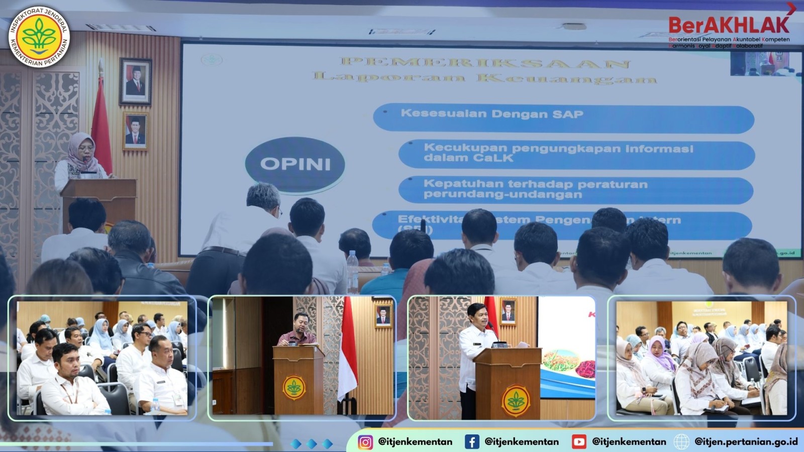 Targetkan WTP, Itjen Kementan Gelar FGD Persiapan Penyusunan Laporan Keuangan dan BMN