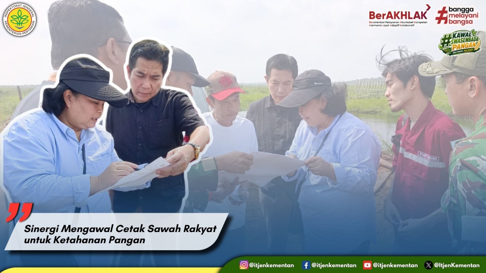 Sinergi Mengawal Cetak Sawah Rakyat untuk Ketahanan Pangan