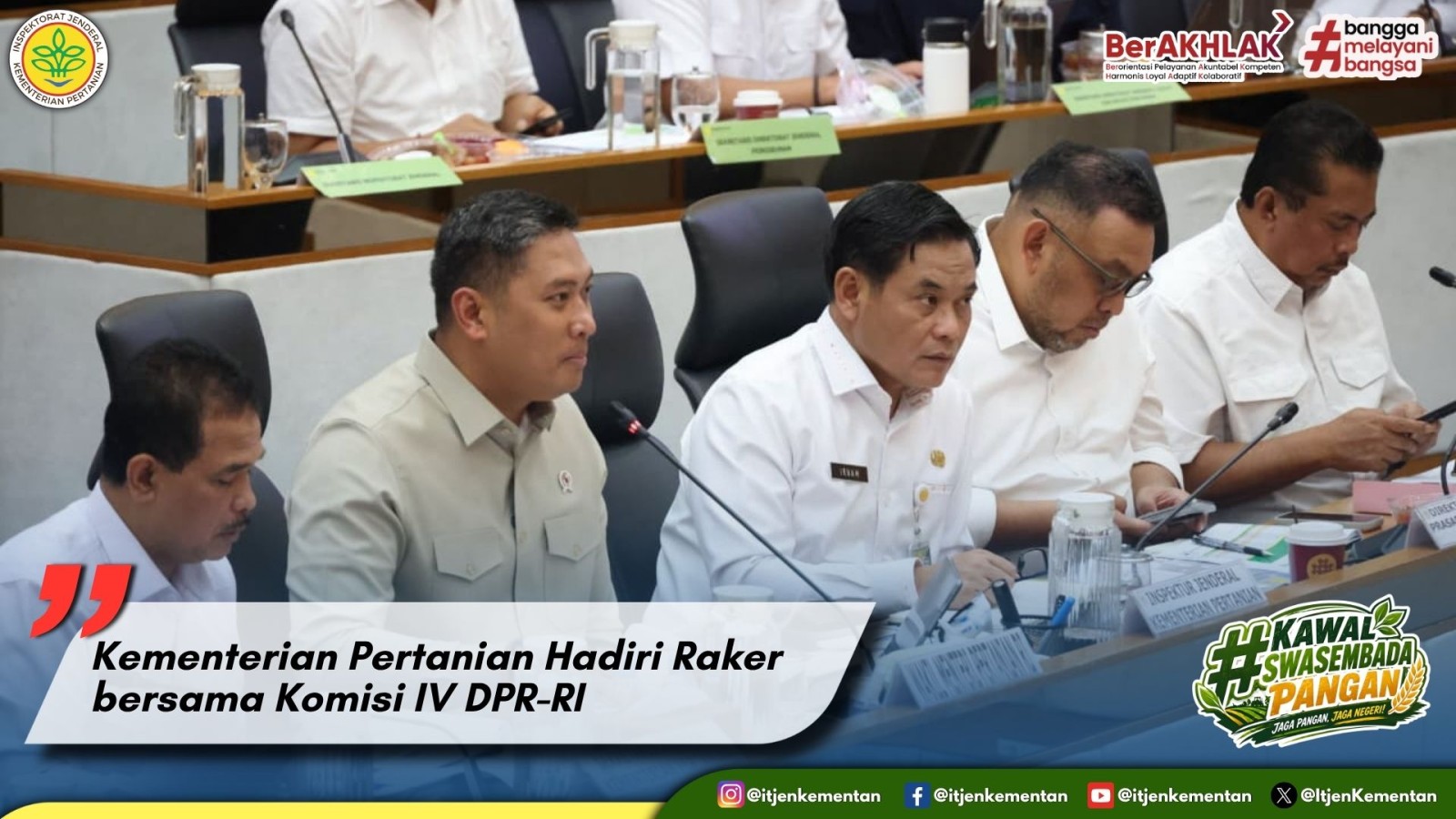 Kementerian Pertanian Hadiri Raker bersama Komisi IV DPR-RI