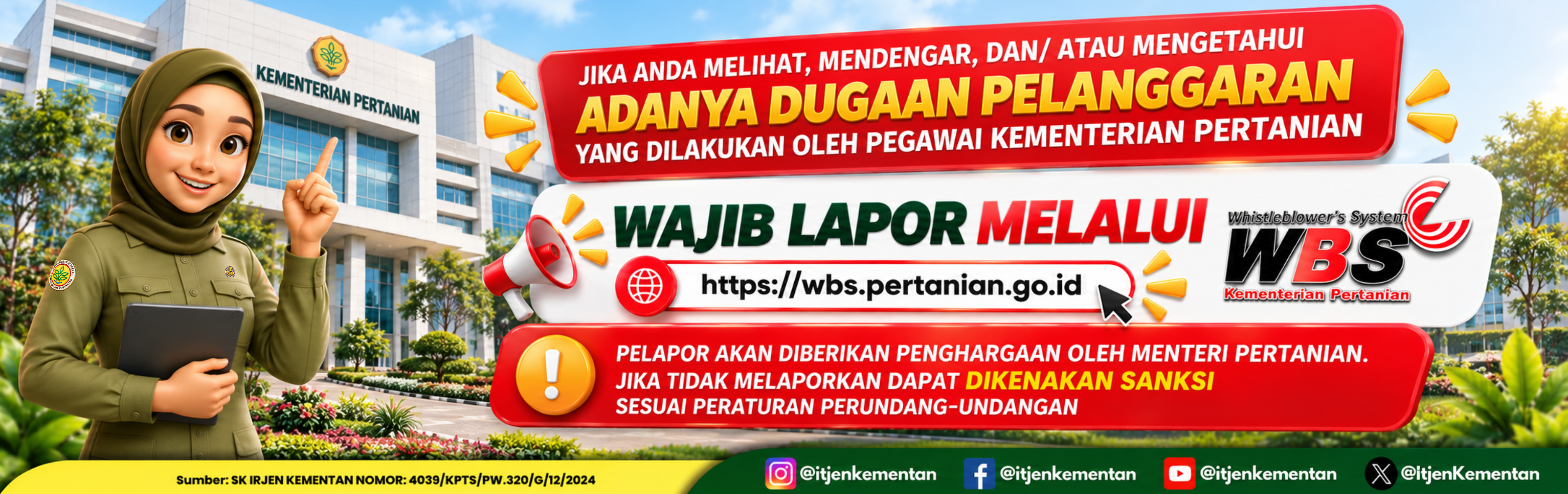 Wajib lapor melalui WBS